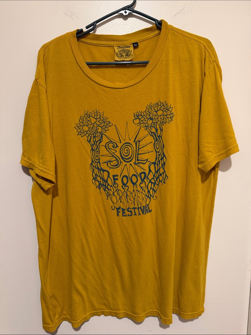 Jungmaven Men's Short-Sleeve Graphic Tee  Hemp/cotton - Mustard Yellow